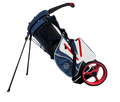 Zero Friction Wheel Pro Push Cart & Stand Bag, Navy