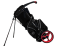 Zero Friction Wheel Pro Push Cart & Stand Bag, Black